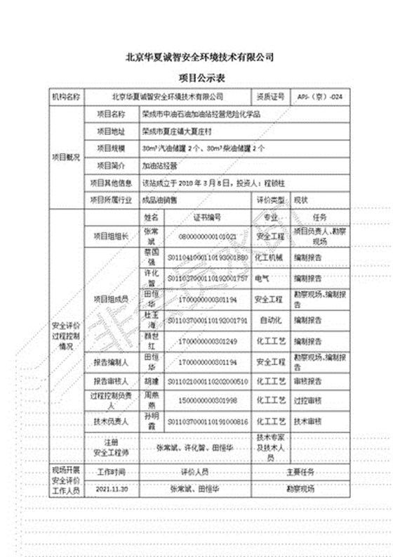 荣成市中油石油加油站经营危险化学品信息公开表_01