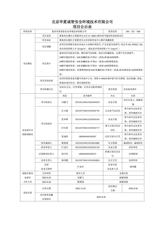 1.北京华夏项目公示