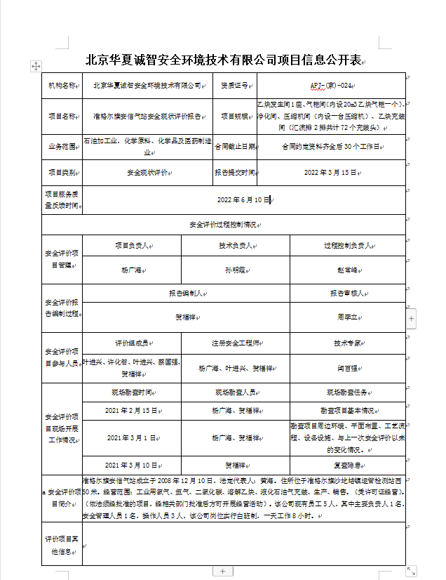 信息公开表