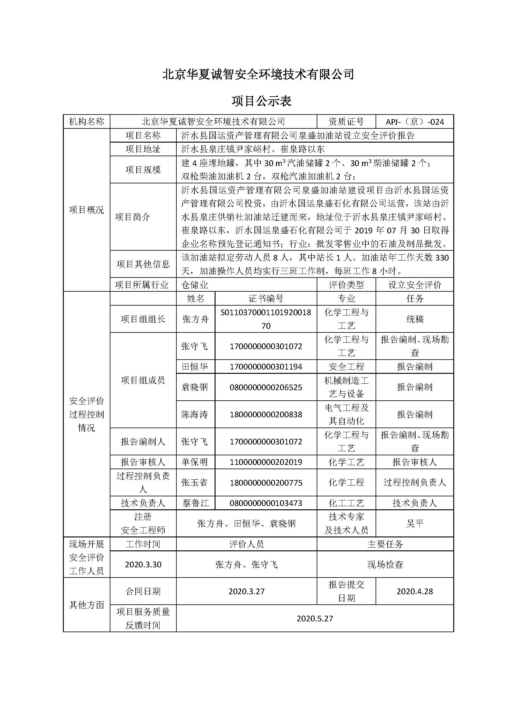 泉盛公示表 泉盛公示表